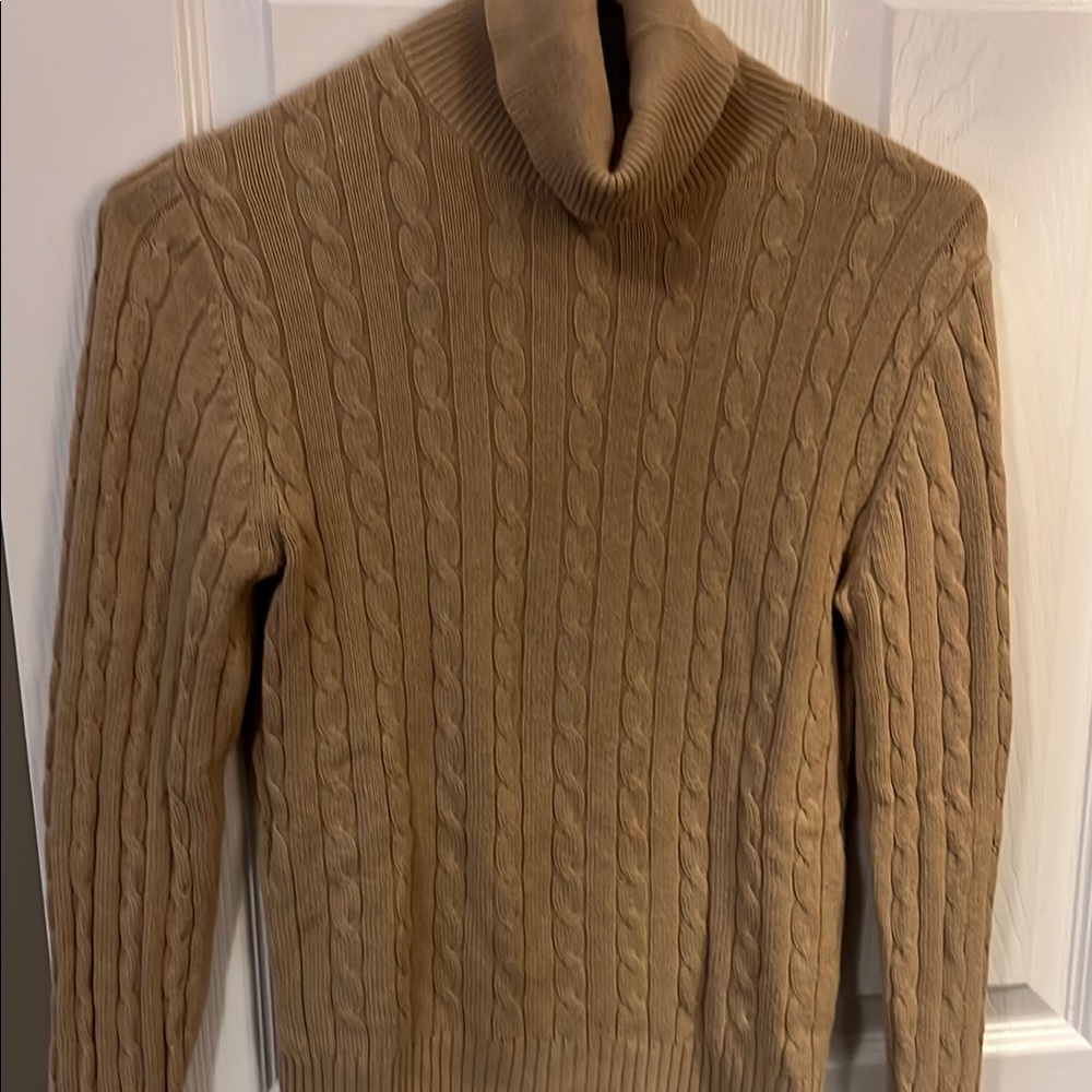 GAP Tan Cowl Neck Sweater for Effortless Elegance